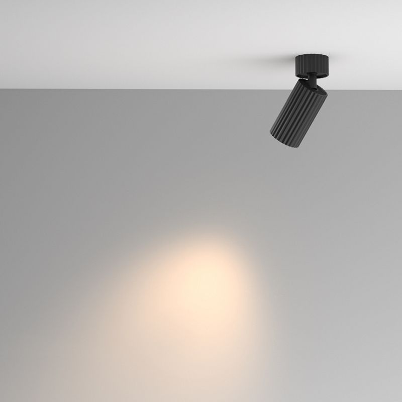 - Calipso - Adjustable Ribbed Black Spotlight Ø 5.6 cm Maytoni-C108CL-01-GU10-B - Calipso - Adjustable Ribbed Black Spotlight Ø 5.6 cm