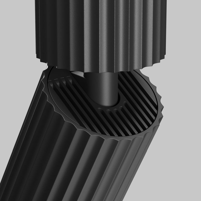 - Calipso - Adjustable Ribbed Black Spotlight Ø 5.6 cm Maytoni-C108CL-01-GU10-B - Calipso - Adjustable Ribbed Black Spotlight Ø 5.6 cm