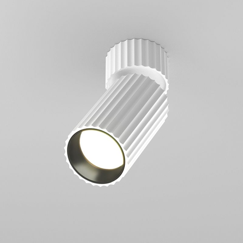 - Calipso - Adjustable Ribbed White Spotlight Ø 5.6 cm Maytoni-C108CL-01-GU10-W - Calipso - Adjustable Ribbed White Spotlight Ø 5.6 cm