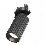 Calipso - Adjustable Ribbed Black Recessed Spotlight Calipso - Adjustable Ribbed Black Recessed Spotlight