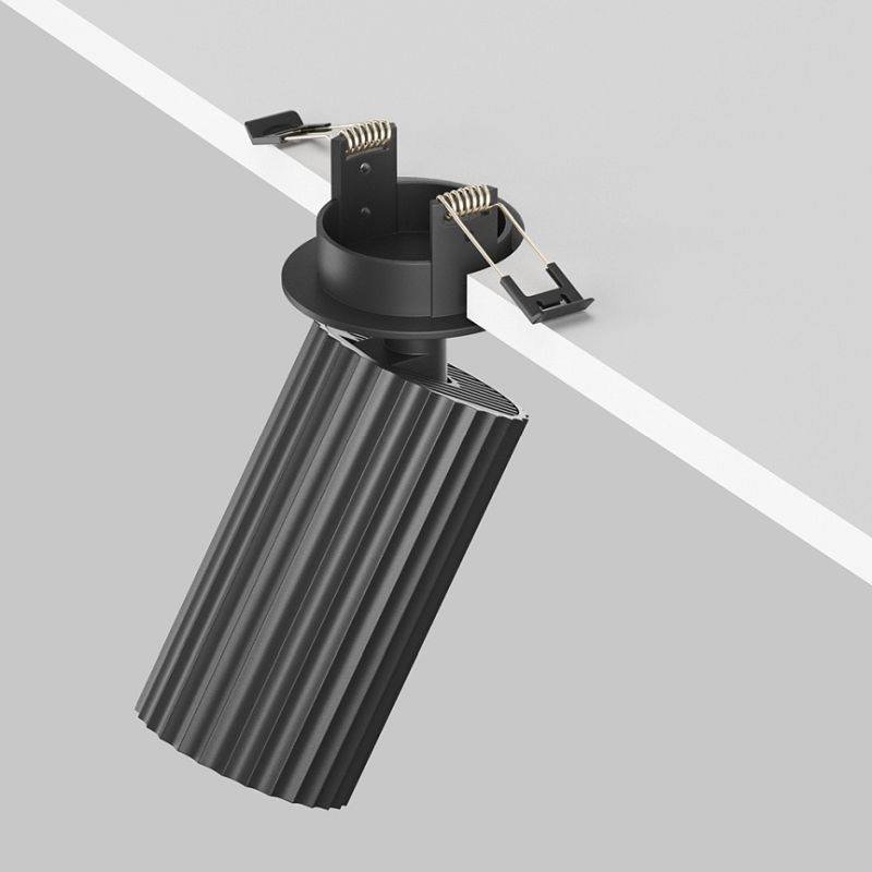 - Calipso - Adjustable Ribbed Black Recessed Spotlight Maytoni-C110CL-01-GU10-B - Calipso - Adjustable Ribbed Black Recessed Spotlight