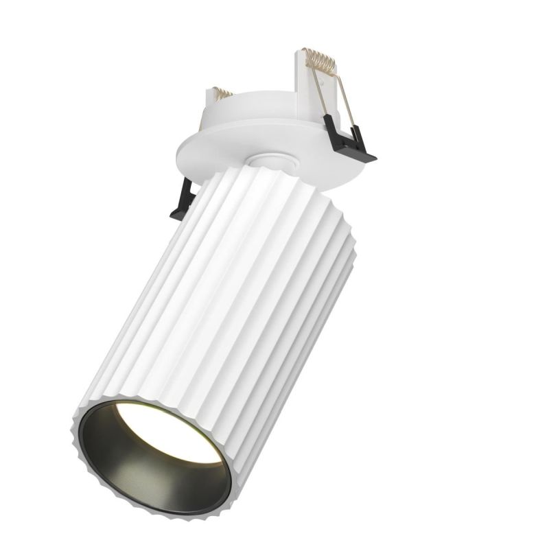 - Calipso - Adjustable Ribbed White Recessed Spotlight Maytoni-C110CL-01-GU10-W - Calipso - Adjustable Ribbed White Recessed Spotlight