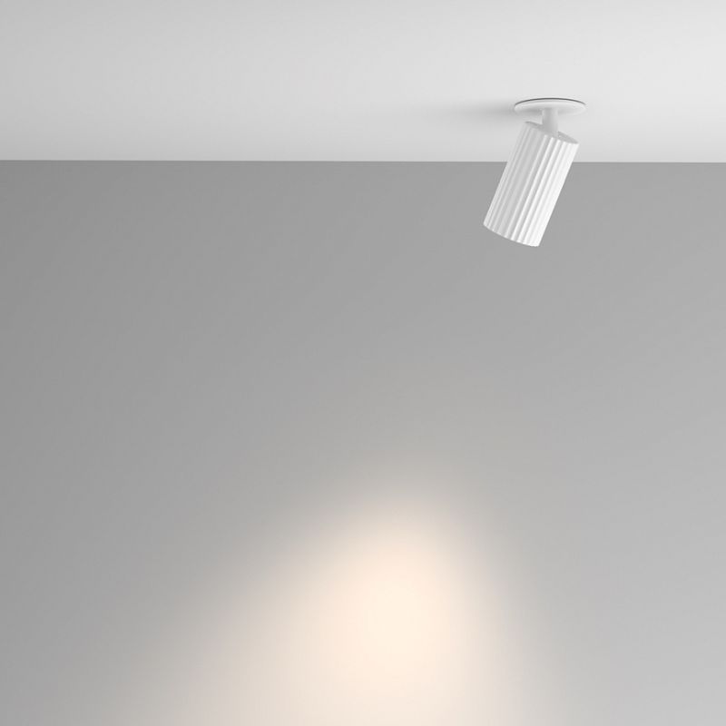 - Calipso - Adjustable Ribbed White Recessed Spotlight Maytoni-C110CL-01-GU10-W - Calipso - Adjustable Ribbed White Recessed Spotlight