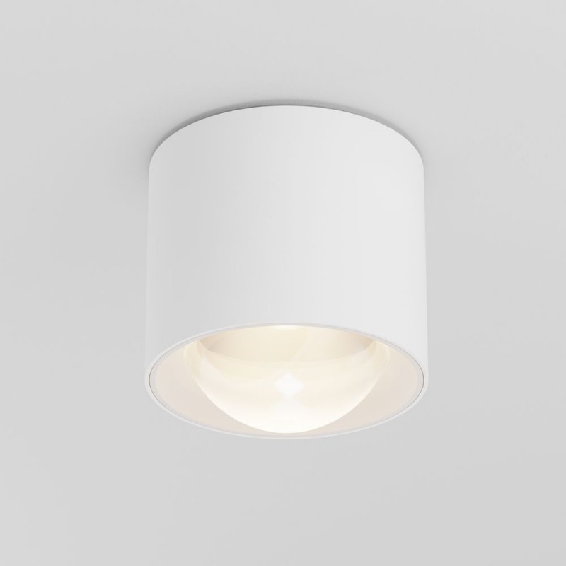 Maytoni-C217CL-15W3K-W - Lens - Surface-Mounted White Spotlight Ø 9 cm IP44
