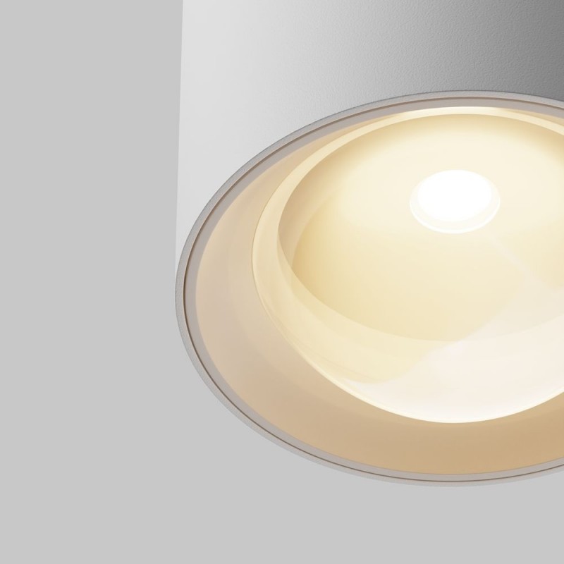 Maytoni-C217CL-15W3K-W - Lens - Surface-Mounted White Spotlight Ø 9 cm IP44