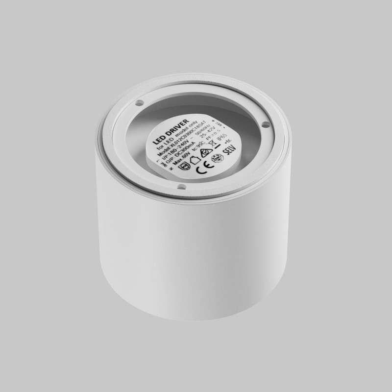 Maytoni-C217CL-15W3K-W - Lens - Surface-Mounted White Spotlight Ø 9 cm IP44