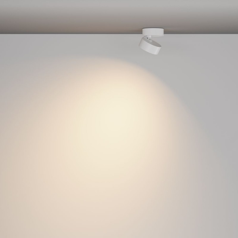 Maytoni-C220CL-12W3K-W - Lens - White Surface-mounted Spotlight Ø 9 cm