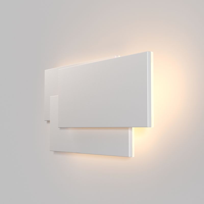 Maytoni-C804WL-L12W - Trame - White Geometric LED Wall Lamp