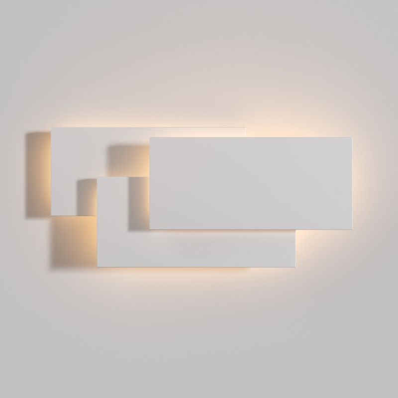 Maytoni-C804WL-L12W - Trame - White Geometric LED Wall Lamp