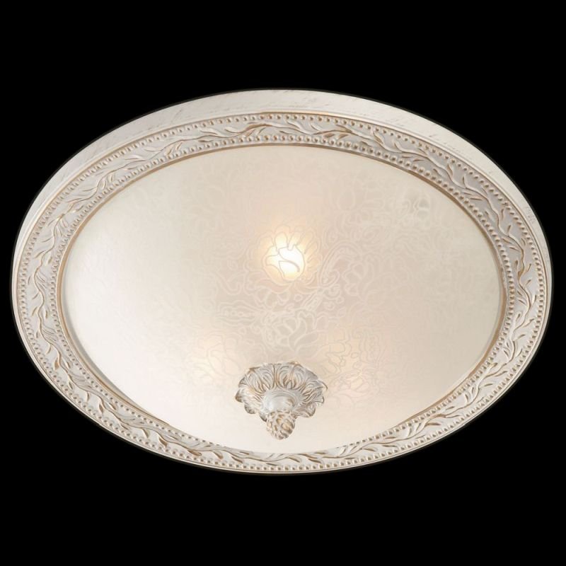 Ceiling Lights - Aritos - Small Pattern Frosted Glass Ceiling Lamp -White Maytoni-C906-CL-03-W - Aritos - Small Pattern Frosted Glass Ceiling Lamp -White