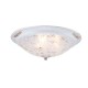 Ceiling Lights - Diametrik - Medium Pattern Frosted Glass Flush -White gold Maytoni-C907-CL-03-W - Diametrik - Medium Pattern Frosted Glass Flush -White gold