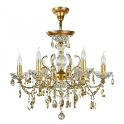 Sevilla - Gold 6 Light Chandelier with Crystal Sevilla - Gold 6 Light Chandelier with Crystal