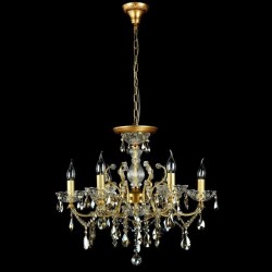 Sevilla - Gold 6 Light Chandelier with Crystal Sevilla - Gold 6 Light Chandelier with Crystal