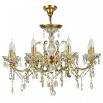 Sevilla - Gold 8 Light Chandelier with Crystal Sevilla - Gold 8 Light Chandelier with Crystal