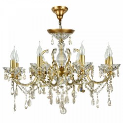 Sevilla - Gold 8 Light Chandelier with Crystal Sevilla - Gold 8 Light Chandelier with Crystal
