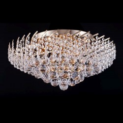 Karolina - Gold 9 Light Ceiling Lamp with Crystal Karolina - Gold 9 Light Ceiling Lamp with Crystal