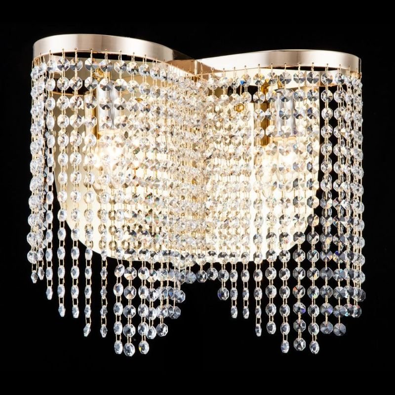 Crystal & Acrylic - Toils - Crystal 2 Light Wall Lamp -Gold Maytoni-DIA600-02-G - Toils - Crystal 2 Light Wall Lamp -Gold