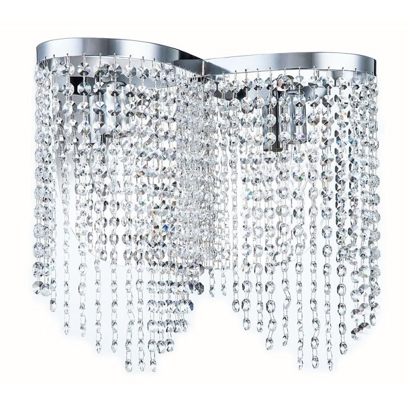 Crystal & Acrylic - Toils - Crystal 2 Light Wall Lamp -Nickel Maytoni-DIA600-02-N - Toils - Crystal 2 Light Wall Lamp -Nickel