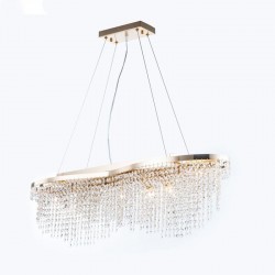 Toils - Gold 7 Light over Island Fitting with Crystal Toils - Gold 7 Light over Island Fitting with Crystal