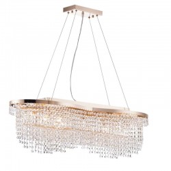 Toils - Gold 7 Light over Island Fitting with Crystal Toils - Gold 7 Light over Island Fitting with Crystal