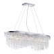 Kitchen Lights - Toils - Crystal 7 Light Oval over Island Fitting -Nickel Maytoni-DIA600-07-N - Toils - Crystal 7 Light Oval over Island Fitting -Nickel
