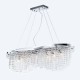 Kitchen Lights - Toils - Crystal 7 Light Oval over Island Fitting -Nickel Maytoni-DIA600-07-N - Toils - Crystal 7 Light Oval over Island Fitting -Nickel