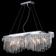 Kitchen Lights - Toils - Crystal 7 Light Oval over Island Fitting -Nickel Maytoni-DIA600-07-N - Toils - Crystal 7 Light Oval over Island Fitting -Nickel