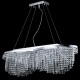 Kitchen Lights - Toils - Crystal 7 Light Oval over Island Fitting -Nickel Maytoni-DIA600-07-N - Toils - Crystal 7 Light Oval over Island Fitting -Nickel