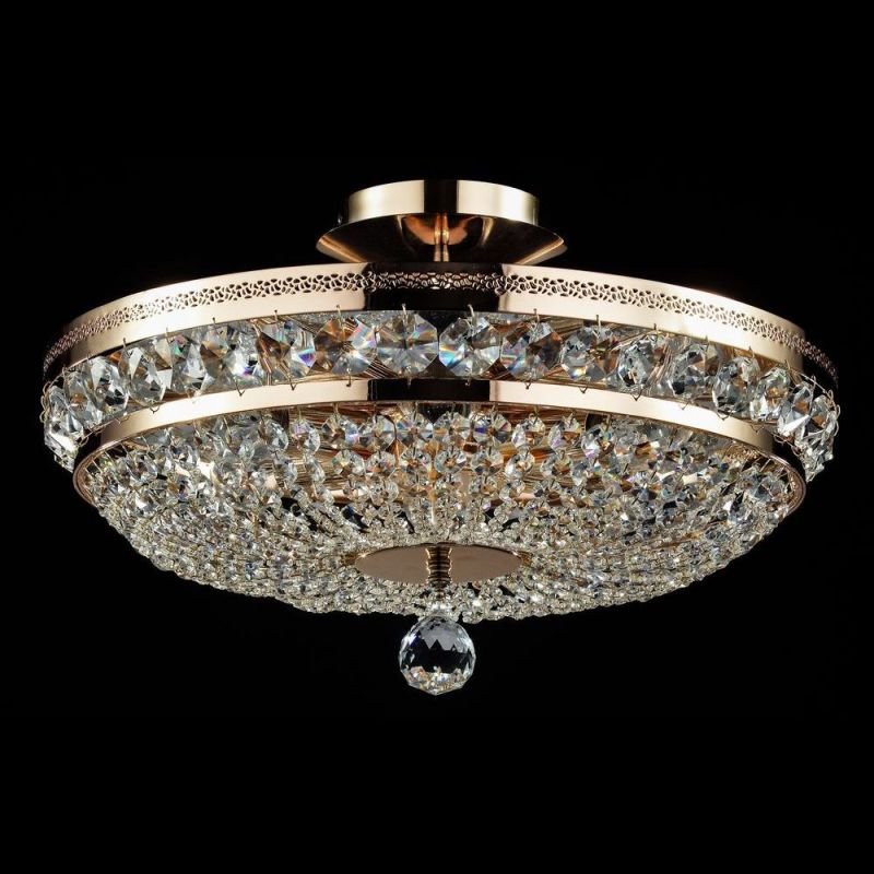 Maytoni-DIA700-CL-06-G - Ottilia - Crystal Ceiling Lamp ∅ 43.5 -Gold