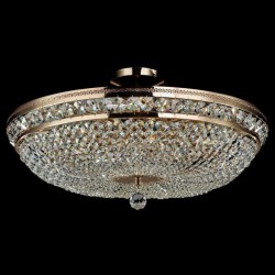 Ottilia - Gold Ceiling Lamp with Crystal ∅ 65 cm Ottilia - Gold Ceiling Lamp with Crystal ∅ 65 cm