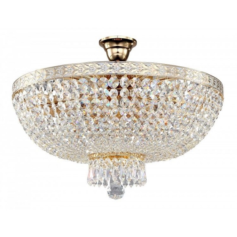 Crystal & Acrylic - Bella - Crystal Ceiling Lamp - Gold Maytoni-DIA750-PT50-WG - Bella - Crystal Ceiling Lamp - Gold