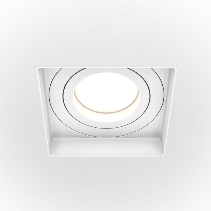 Maytoni-DL003-01-W - Atom - Adjustable White Plaster-in Recessed Downlight