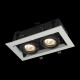 Spot & Downlights - Metal Modern - White Double Recessed Light Maytoni-DL008-2-02-W - Metal Modern - White Double Recessed Light