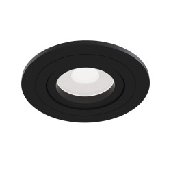 Atom - Adjustable Matt Black Recessed Downlight Ø 9.2 cm