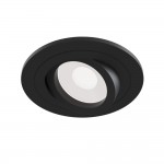 Atom - Adjustable Matt Black Recessed Downlight Ø 9.2 cm