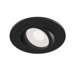 Atom - Adjustable Matt Black Recessed Downlight Ø 9.2 cm