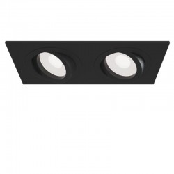 Atom - Adjustable Matt Black 2 Light Recessed Downlight Atom - Adjustable Matt Black 2 Light Recessed Downlight