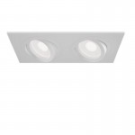 Atom - Adjustable White 2 Light Recessed Downlight  Atom - Adjustable White 2 Light Recessed Downlight