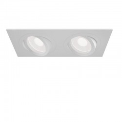 Atom - Adjustable White 2 Light Recessed Downlight  Atom - Adjustable White 2 Light Recessed Downlight