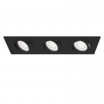 Atom - Adjustable Matt Black 3 Light Recessed Downlight  Atom - Adjustable Matt Black 3 Light Recessed Downlight