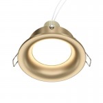 Slim - Matt Gold Recessed Downlight Ø 8.5 cm