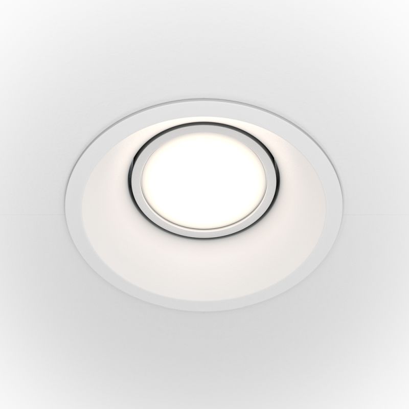 Maytoni-DL028-2-01W - Dot - Adjustable White Recessed Downlight