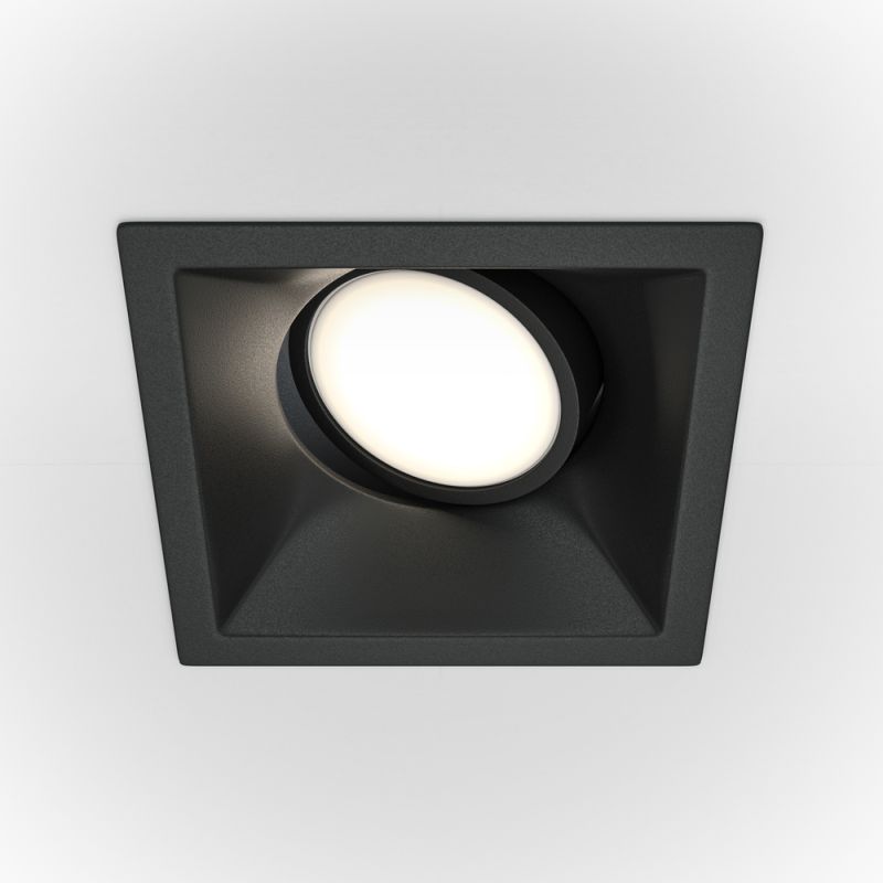 Maytoni-DL029-2-01B - Dot - Adjustable Black Recessed Downlight