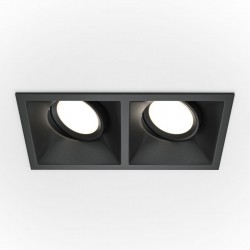 Dot - Adjustable Twin Black Recessed Downlights
