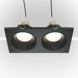 Zoom - Bathroom Twin Black Recessed Downlight