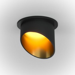 Lipari - Black & Gold Recessed Downlight Ø 6.8 cm