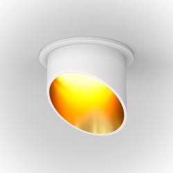 Lipari - White & Gold Recessed Downlight Ø 6.8 cm