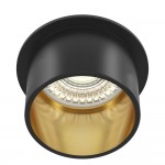 Reif - Black & Gold Recessed Downlight Ø 6.8 cm