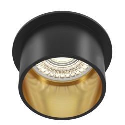 Reif - Black & Gold Recessed Downlight Ø 6.8 cm