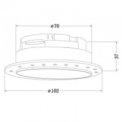 Share - Black Plaster-in Recessed Downlight